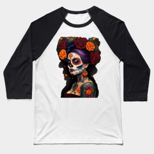 Colorful Catrina Baseball T-Shirt